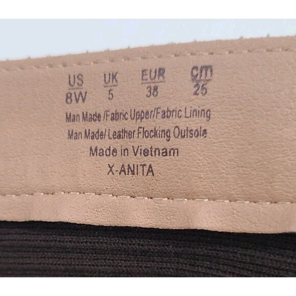 Life Stride Womens X Anita Dark Chocolate Wide Calf Tall Riding Boots Size 8W - Picture 10 of 16